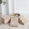 ballenbad ballenbak 3 elementen foam blokken trapje driehoek kubus teddy stof beige moje ballenbadballen ballenbakballen