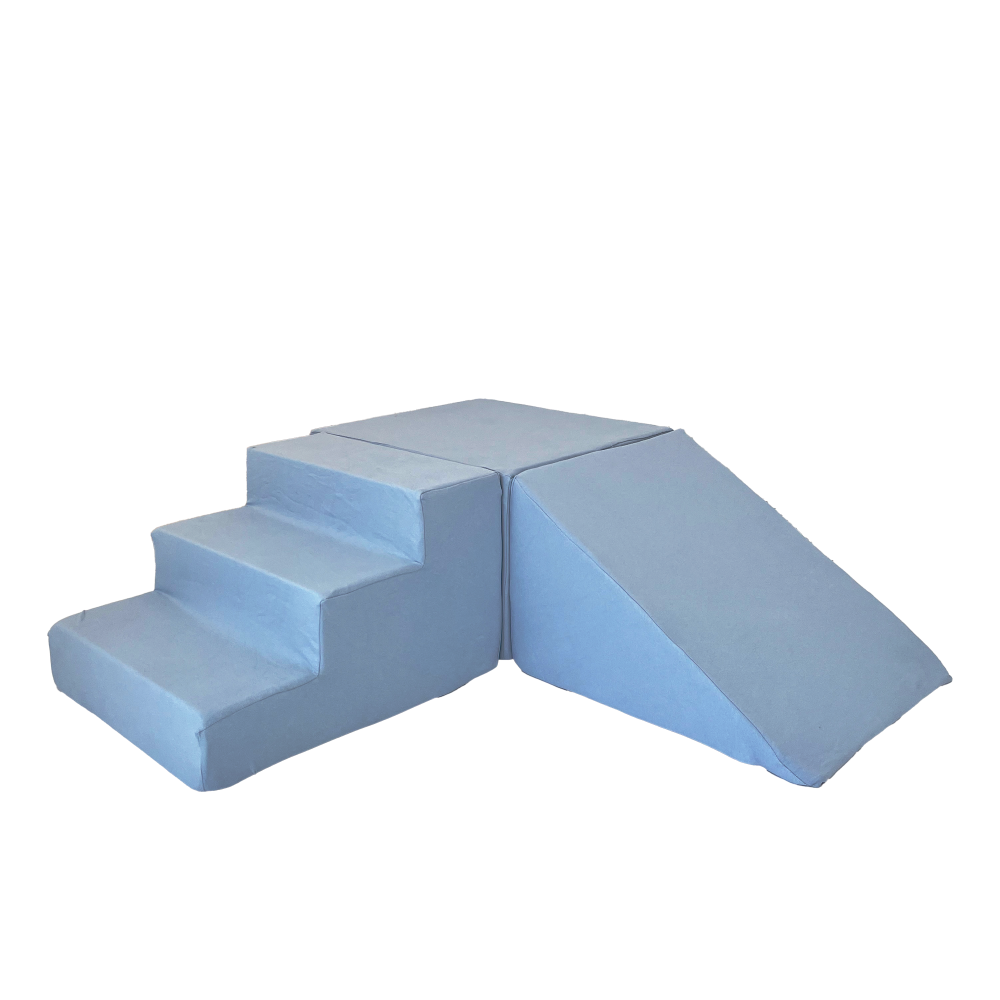 trapje foam zacht moje blauw blue elementen speelblokken 