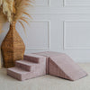 3 elementen ballenbad accessoires zachte blokken foam blokken rib roze dirty pink moje