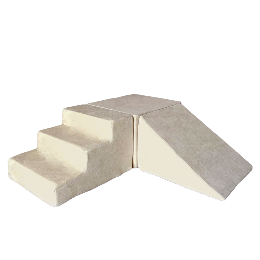 foam blokken elementen voor ballenbad ballenbak moje beige ecru velvet