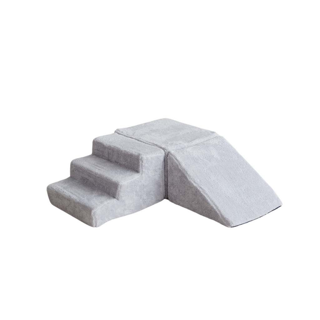foam blokken elementen ballenbad grey teddy grijs moje trapje driehoek kubus