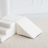 Speelelementen teddy stof white foam blokken ballenbad wit