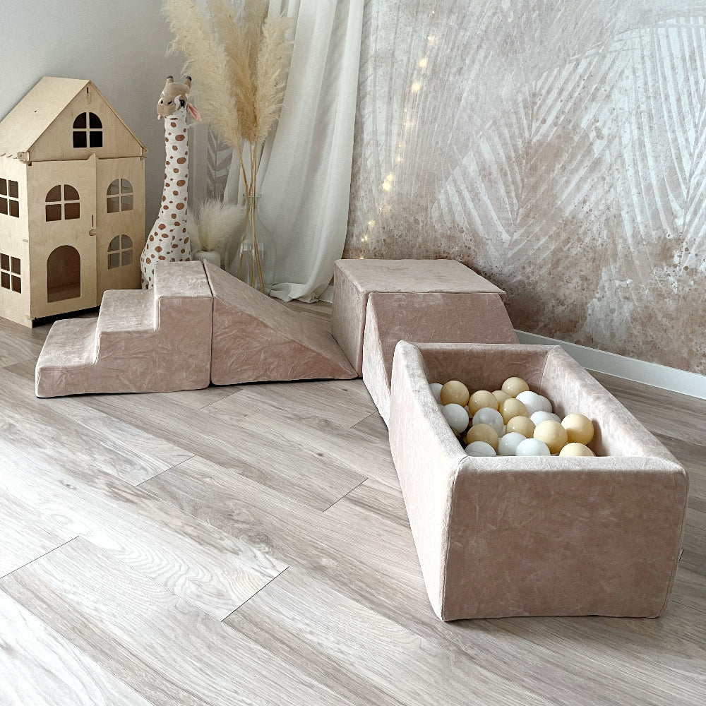 playset ballenbad ballenbak speelset ballenbadaccessoires moje ballenbadballen ballenbakballen beige bruin