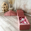 playset ballenbad ballenbak speelset ballenbadaccessoires moje dark pink donkerroze roze ballenbadballen ballenbakballen