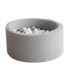 ballenbad ballenbak boucle grey grijs moje ballenbaden ballenbakken moje rond