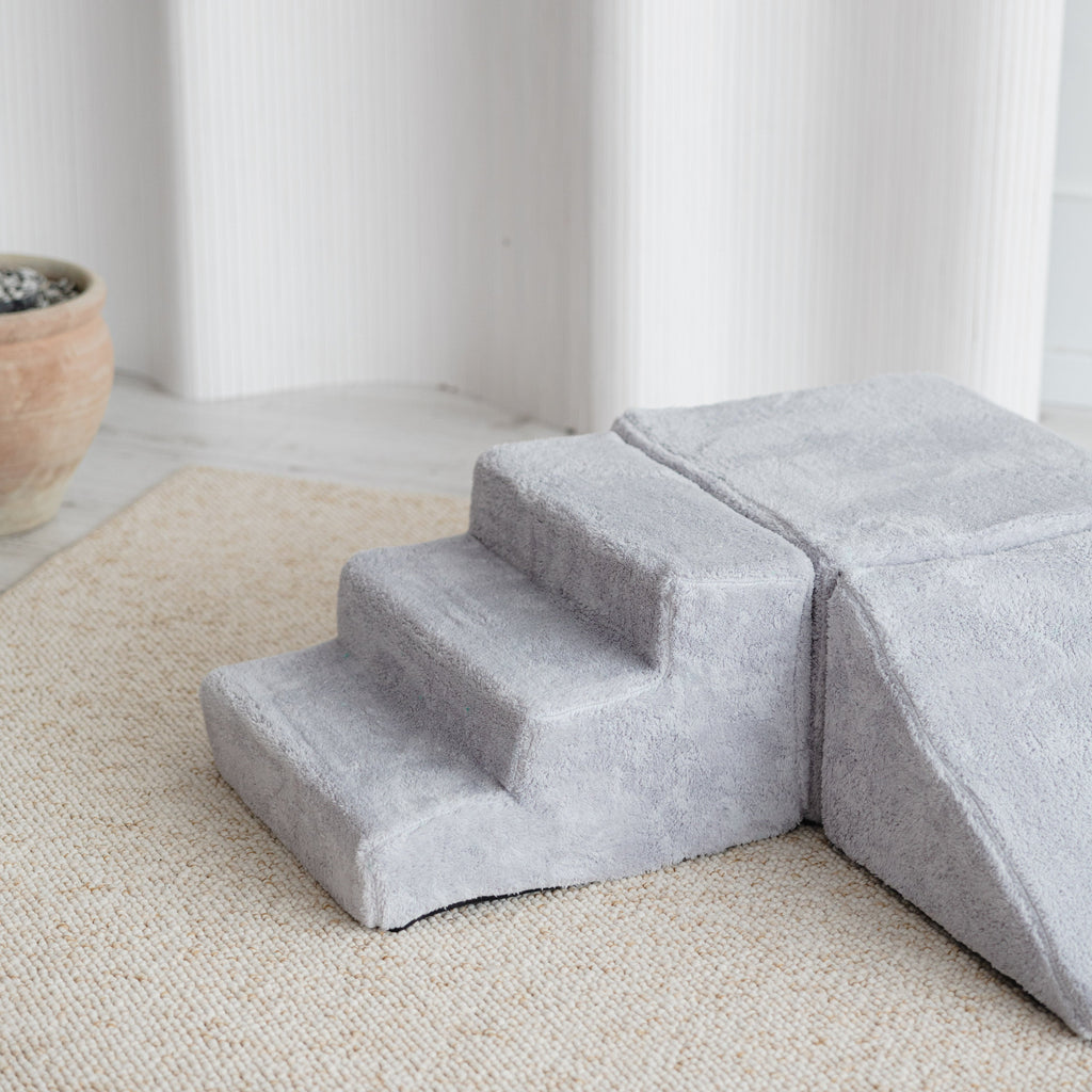 foam blokken elementen ballenbad grey teddy grijs moje trapje driehoek kubus