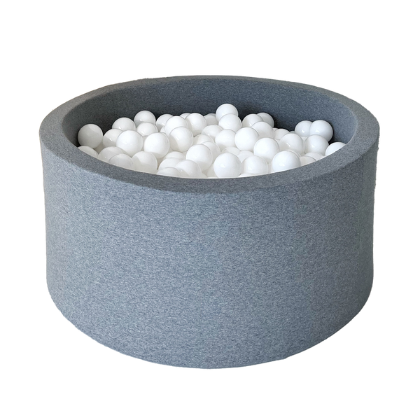 ballenbad ballenbak grijs grey rond ronde ballenbadballen ballenbakballen 40 cm hoog moje