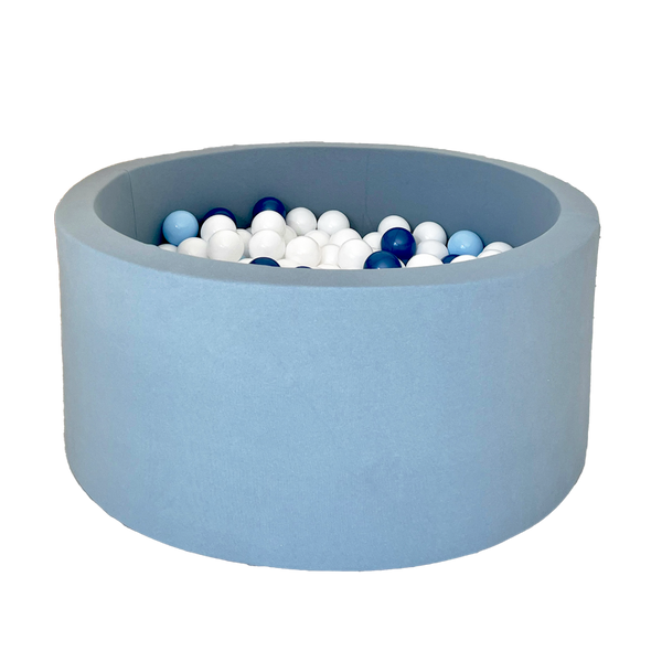 ballenbad ballenbak moje blauw blue ronde rond ballenbadballen ballenbakballen 40 cm hoog