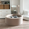 ballenbad rond moje beige jersey katoen