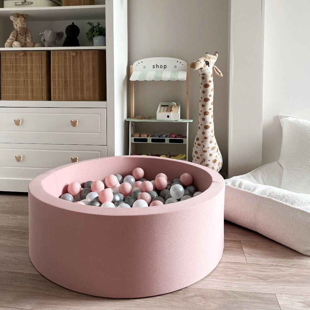 roze pink ballenbad ballenbak rond moje ballenbaden ballenbakken 30 cm