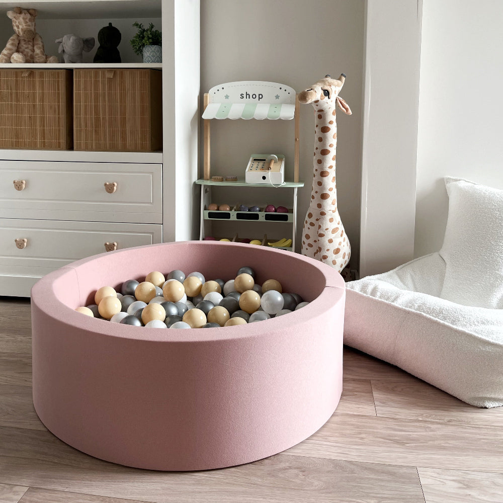 roze pink ballenbad ballenbak rond moje ballenbaden ballenbakken 30 cm