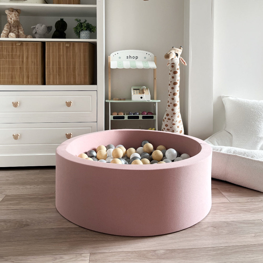 roze pink ballenbad ballenbak rond moje ballenbaden ballenbakken 30 cm