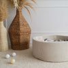 ballenbad rond ronde ballenbak cream beige rib stof velvet ballenbadballen ballenbakballen moje
