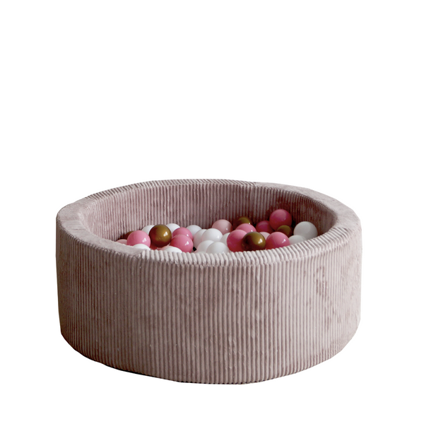 ronde ballenbak rond ballenbad roze dirty pink ballenbadballen ballenbakballen moje rib 