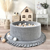 grijs grey ballenbad ballenbak moje rond velvet velours ballenbadje ballenbakje