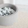 ballenbad ballenbak boucle grey grijs moje ballenbaden ballenbakken moje rond