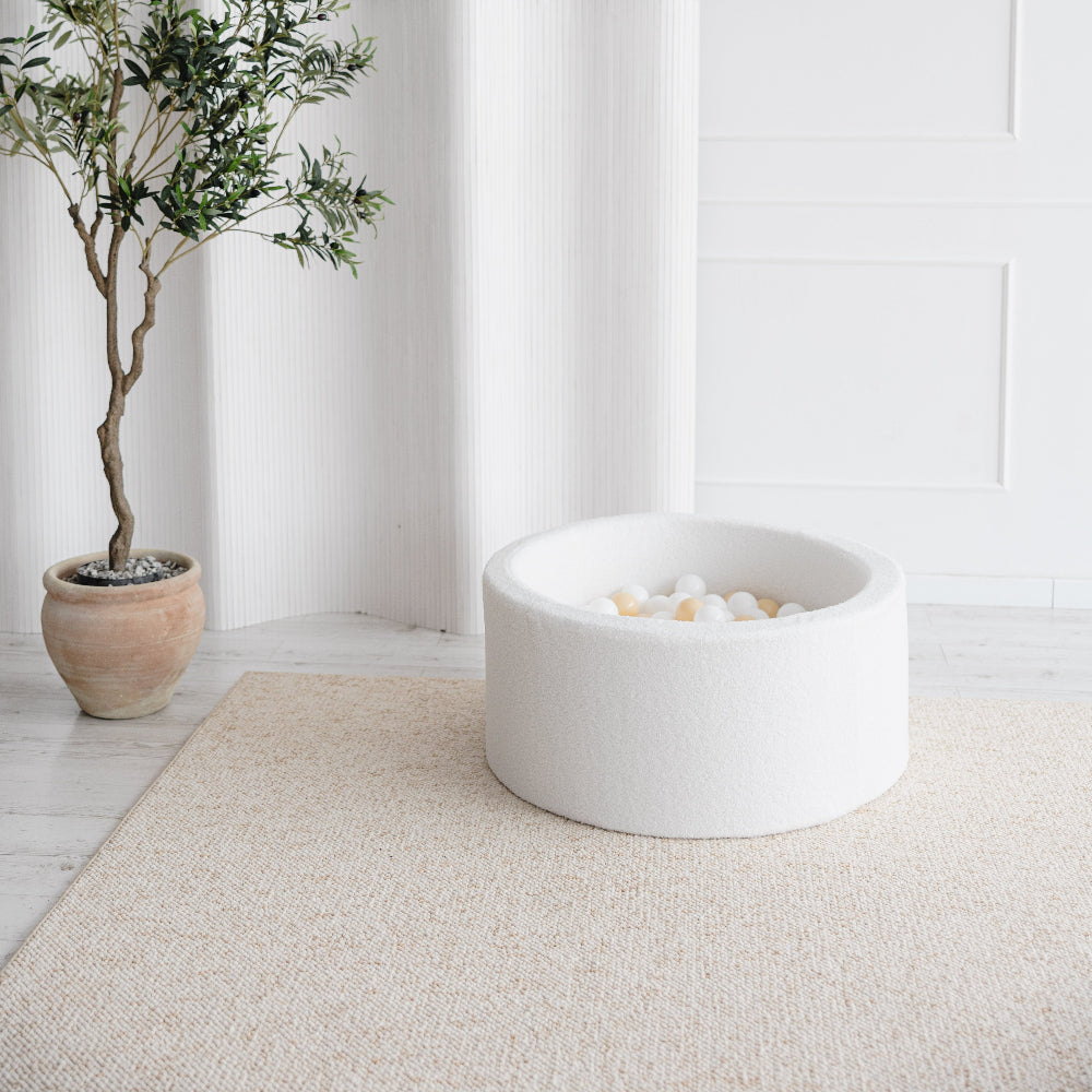 boucle ballenbad ballenbak rond wit white moje ballenbadballen ballenbakballen 