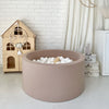 ballenbad ballenbak beige bruin 40 cm hoog moje rond 