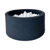 ballenbad ballenbak graphite zwart rond 40 cm hoog moje 
