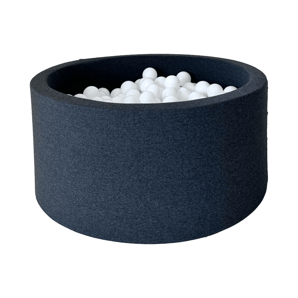 ballenbad ballenbak graphite zwart rond 40 cm hoog moje 