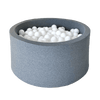 ballenbad ballenbak grijs grey rond ronde ballenbadballen ballenbakballen 40 cm hoog moje