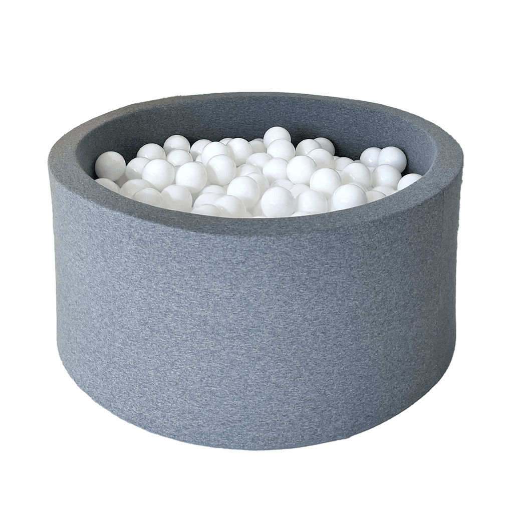 ballenbad ballenbak grijs grey rond ronde ballenbadballen ballenbakballen 40 cm hoog moje