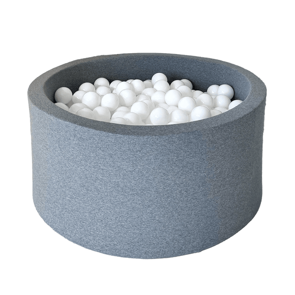 ballenbad ballenbak grijs grey rond ronde ballenbadballen ballenbakballen 40 cm hoog moje