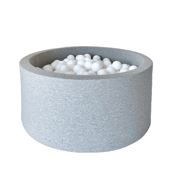 ballenbad ballenbak rond grijs grey lichtgrijs lightgrey moje 