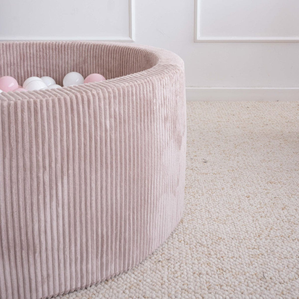 ronde ballenbak ballenbad rond rib pink dirty roze velvet moje ballenbadballen ballenbakballen