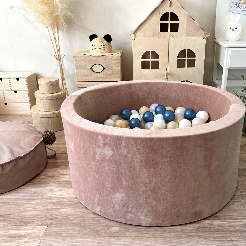 ballenbad ballenbak ballenbaden ballenbakken soft velvet moje velours bruin 