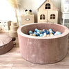 ballenbad ballenbak ballenbaden ballenbakken soft velvet moje velours bruin 