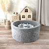 ballenbad ballenbak ballenbadje ballenbakje grijs grey velvet velours  40 cm hoog moje