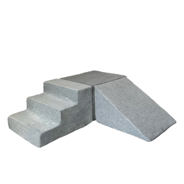 foam blokken ballenbad accessoires zachte blokken trapje moje grijs grey