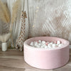 moje ballenbad ballenbak lichtpink roze lichtroze lightpink rond velvet soft velvet velours 