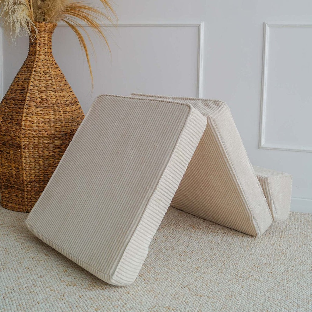 lounger slaapbank logeerbed zitbank kinderzitank rib moje cream