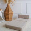speelbank lounger slaapbank kinderbank zitbank rib lounger dark beige bruin moje 