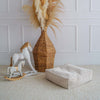 poof poef ottoman vierkant voetenbank zitzak moje rib beige cream ecru