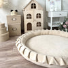 speelnest speelmat ronde speelmat babymat speelkleed moje beige ecru