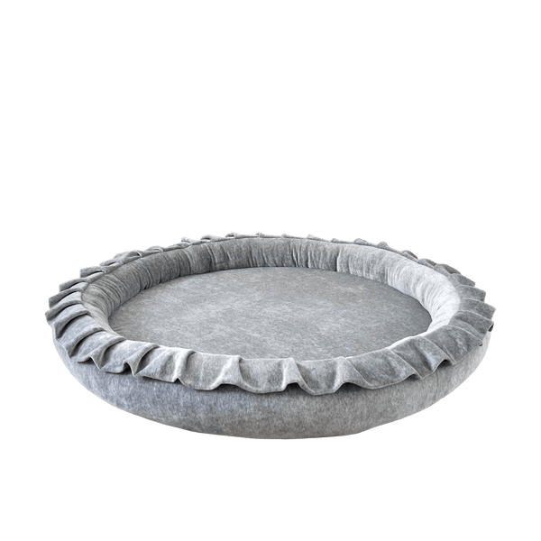 speelnest speelmat ronde speelmat babymat speelkleed moje grijs grey