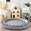 playnest speelnest speelmat babymat babyspeelkleed ronde speelmat grijs grey moje 